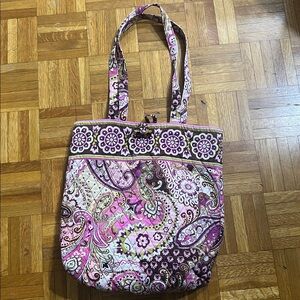 Vera Bradley Very Berry Paisley Tote Bag